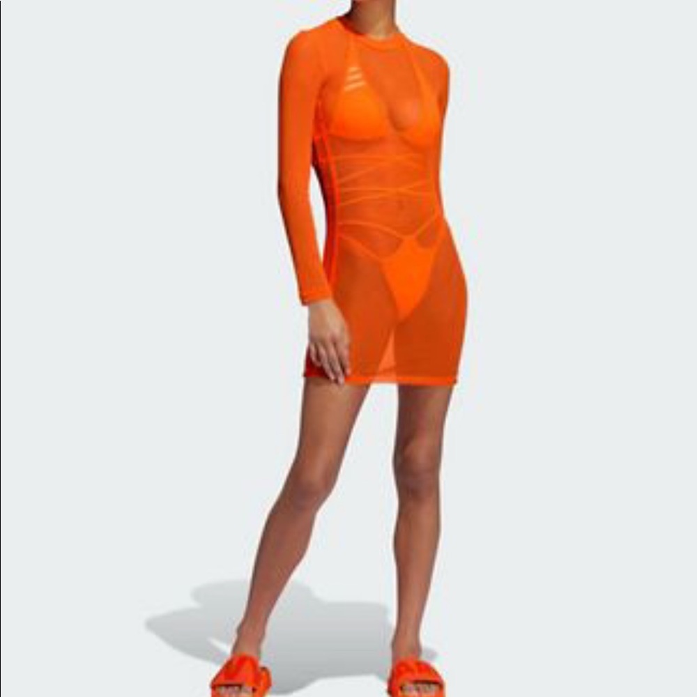 Ivy Park swim dress sheer NWT